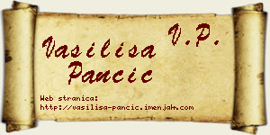 Vasilisa Pančić vizit kartica